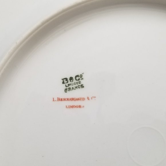 L. Bernardaud & Co. Limoges 2 Dinner Plates & 1 Soup Bowl & 1 Muffin Dish no lid - Picture 8 of 8